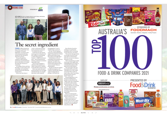 Proud to be highlighted as a Rising Star: Class of 21 in the annual <a href="/fooddrink/">Food & Drink Business</a> Top 100 #Food &amp; Drink Companies. Thx Kim Berry <a href="/allconsuming/">Kog’Champ</a> for the opportunity and for shining a light on our fellow well-deserving Rising Stars. bit.ly/320f9uT
