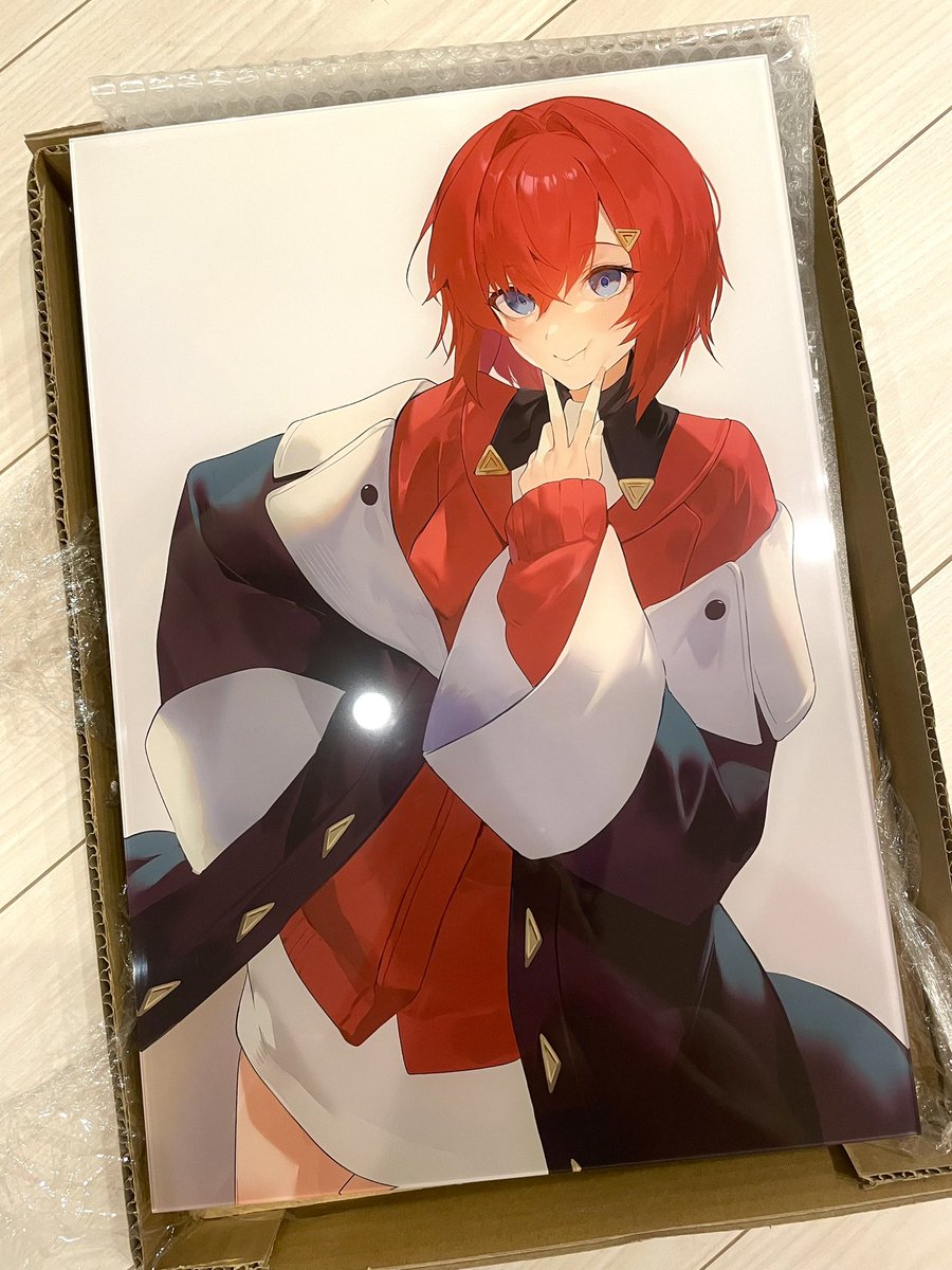 わー!Skebで頼んでたアクリルマウント来た!!!良過ぎる!!みんな見てくれ!!!😊😊😊😊😊😊 