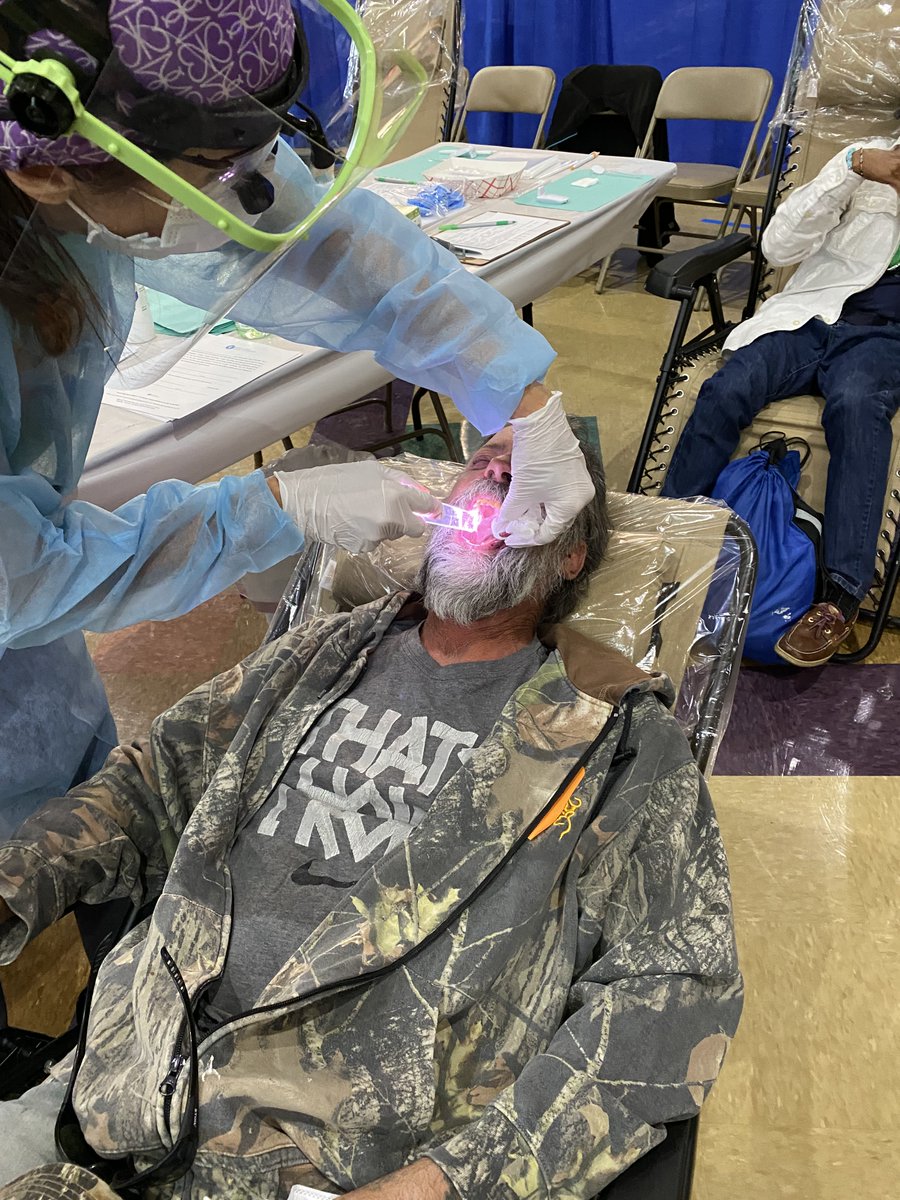 hollandhealth_'s tweet photo. Thanks to the @COMOMFreeDental team we were able to provide free #headandneckcancer screenings to over 300 patients! Read more & see the video- https://t.co/cuiHuDPVT2
#earlydetection #oralcancer #dentistry #mouthcancer #telscopetelehealthsystem #comom https://t.co/lbesT4gyog