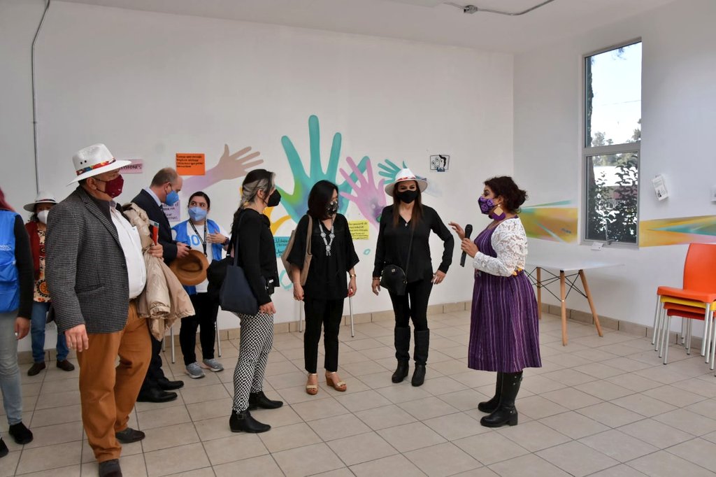 Efectuamos un recorrido por las instalaciones a fin de dar a conocer este modelo de bienestar integral para la población que conjuga cultura, deporte, recreación y atención a sectores vulnerables.