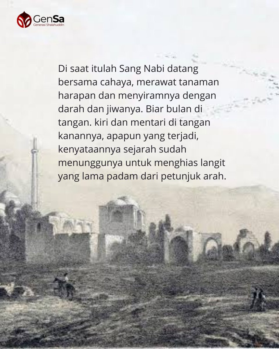 GenSaladin's tweet photo. Catatan tadabbur : Mungkin Kamu yang Ditunggu Sejarah... https://t.co/dM81zZBfkS