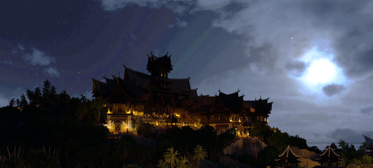 FaizalMamat4's tweet photo. Istana Mahligai, palace of Sultanate of Melaka during nightime....3D digital art.... https://t.co/10UbLvmaMW