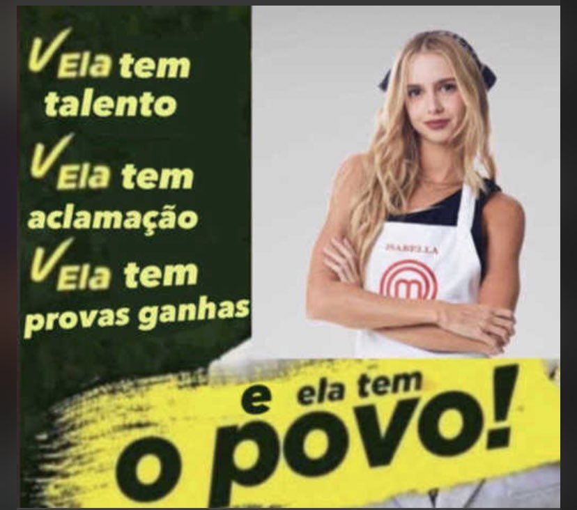 vitinhoespinosa's tweet photo. @midialays eu também, não ia deixar de prestigiar a rainha #MasterChefBR #TimeIsabella https://t.co/600XnSunPI