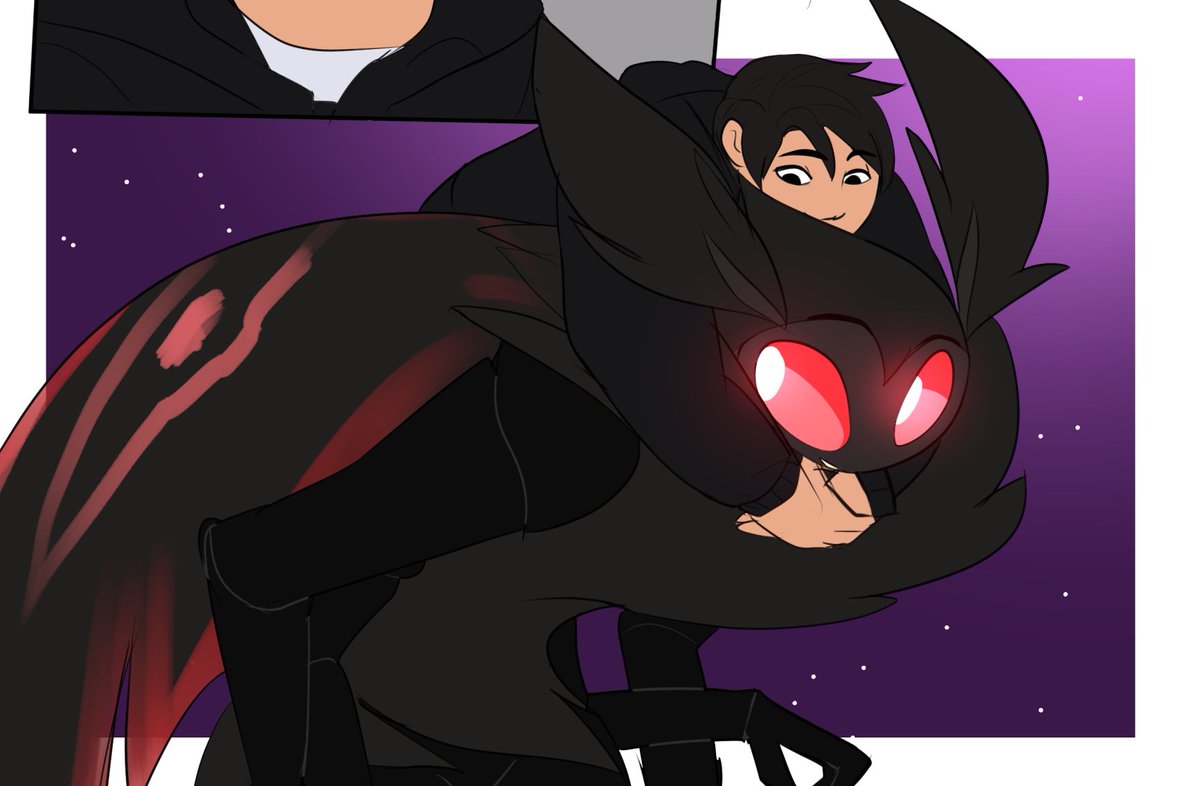 he's gonna ride the mothman (little preview of one of the comics i&apo...