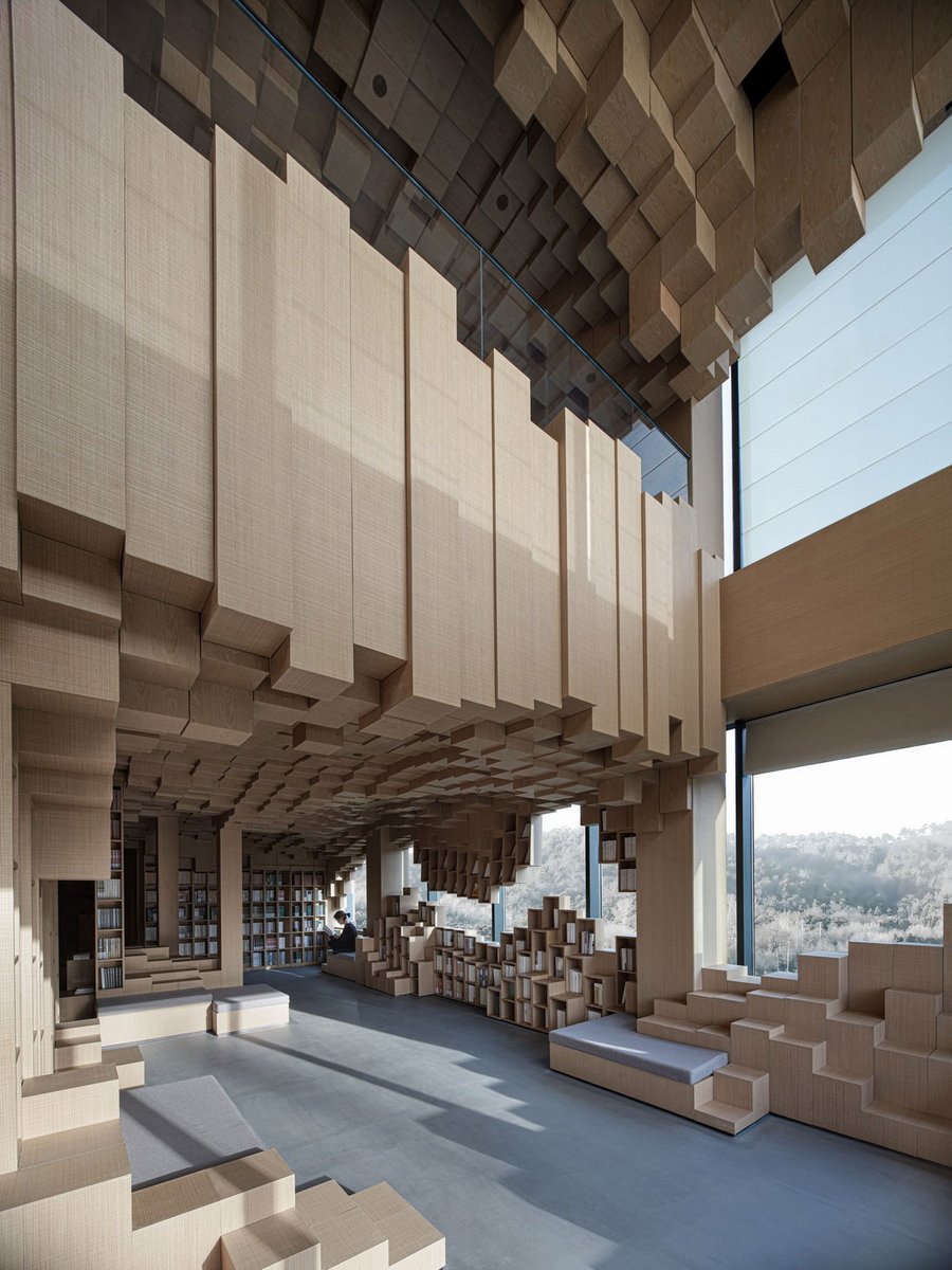 YIandMU's tweet photo. YANGO HYGGE•ART AND LIFESTYLE CENTER BEIJING
When working on this project's conceptualization, designers decided to create a spatial environment where visitors would not only feel a sense of tranquility due to being immersed in nature.#风合睦晨 #Architecture #interiordesign https://t.co/DEN1GjYQrP