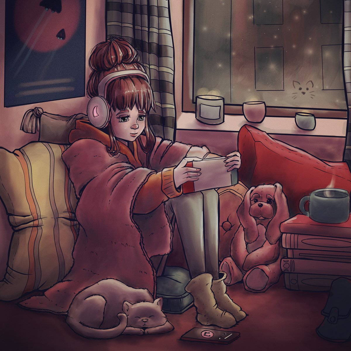 aokstudios's tweet photo. Finished a new piece. Trying different coloring techniques. #gamergirl #aokstudios #digitalillustration #procreateart https://t.co/LRLaA7DNc1