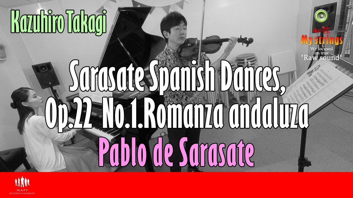 jasip_japan's tweet photo. Sarasate Spanish Dances,Op.22 No.1.Romanza andaluza- on Violin Kazuhiro Takagi
https://t.co/ZWvD4P6rfV
#OrenoGenChannel #MyStrings https://t.co/KxarliCRmC