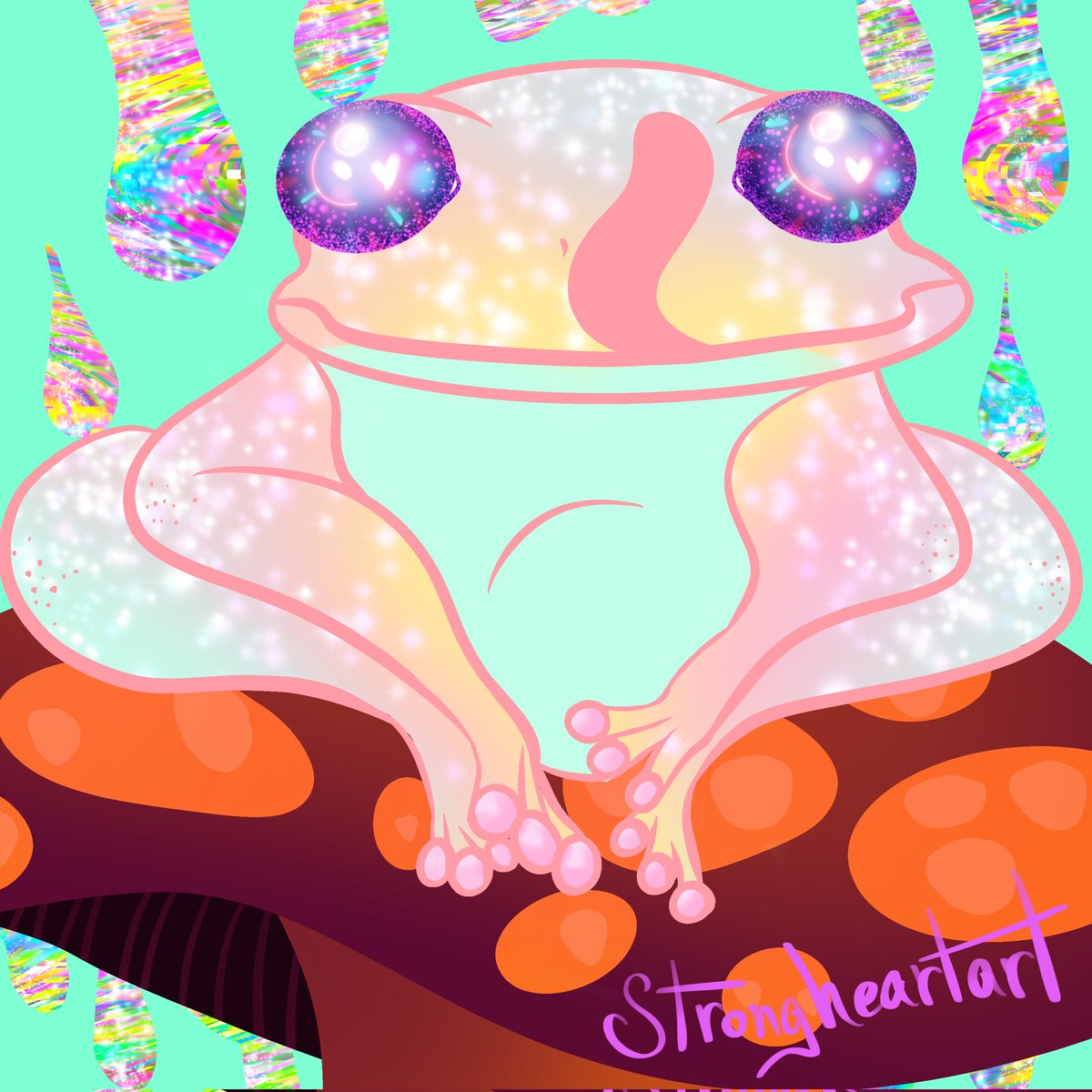strongheartart's tweet photo. For the smol contest, I loved the concept & all the creative entries!✨
@SmolBrainsNFT @SmolBodies @toadstoolzNFT
#smol #nftfanart #NFTCommunity
#nft #digitalart #cutetoad #procreate https://t.co/0eRbf4bCSm