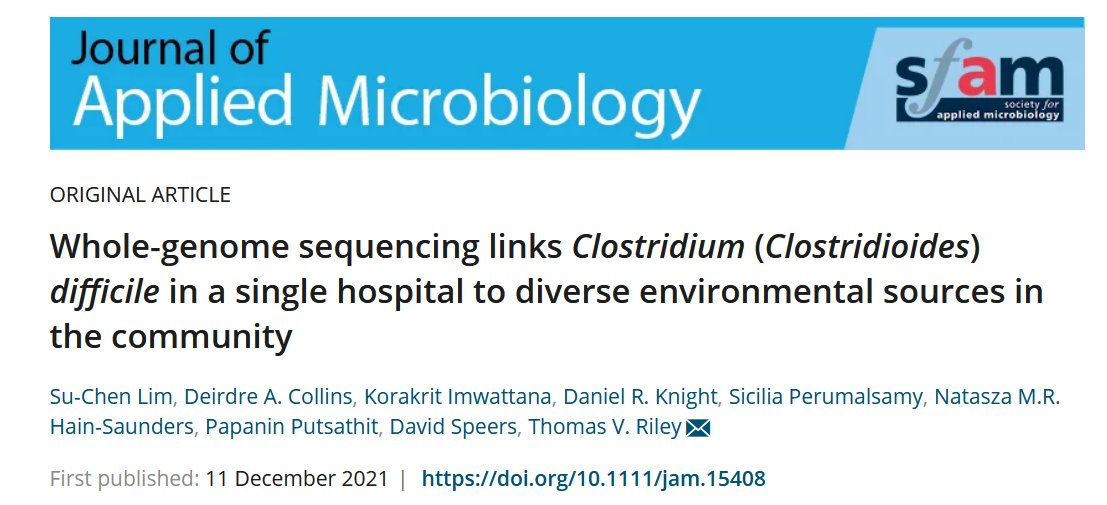 Lim_SuChen's tweet photo. Our new paper that shows extensive co-clustering of #Cdiff RT014 from humans, animals and the environment is finally out. Special thanks to Deirdre, @Korakrit15 &amp; @DanRJKnight - I couldn’t have learnt to do SNP analysis without your help. 

https://t.co/PSwzuczHRM https://t.co/lHKECWG5nl