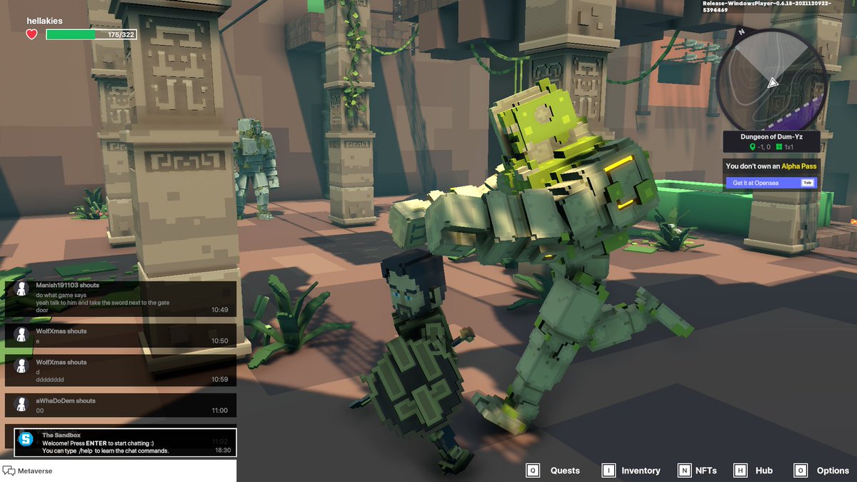 hellakies16's tweet photo. @TheSandboxGame 2 living golems and 1 emerald giant https://t.co/RwSiSIhMPq