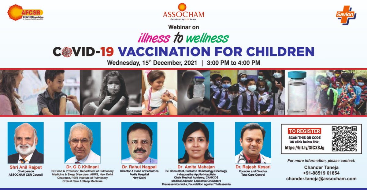dkc1234's tweet photo. In the series of ILLNESS TO WELLNESS today's topic is "Vaccination For Children ".
#ASSOCHAM
#Healthtalk
#defeatdisease
#totalcarecontrol
#DrRajeshKesari https://t.co/JoC0s3a3Yz
