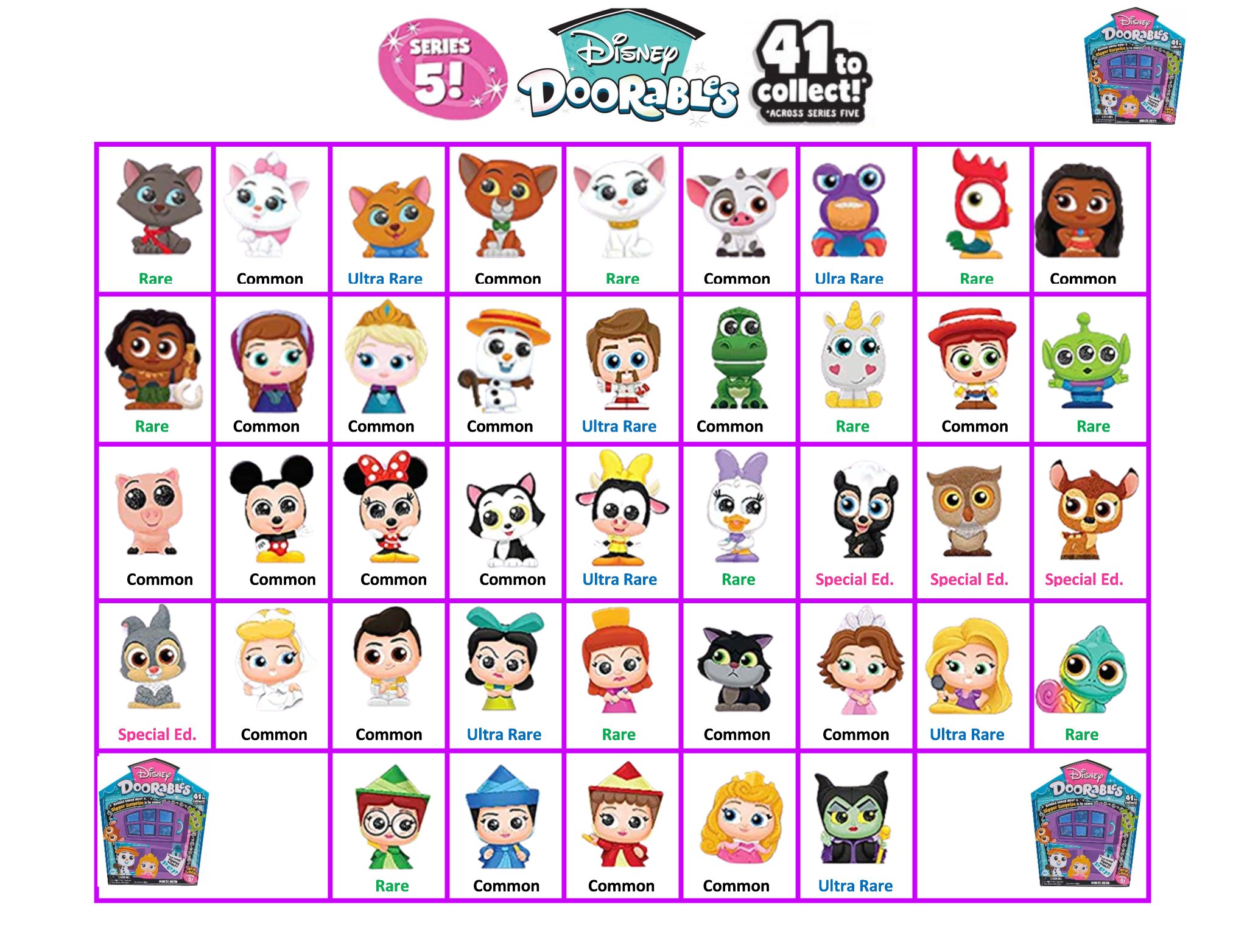 The Toy Hoarder on Twitter: "My @Disney #Doorables checklists & charts