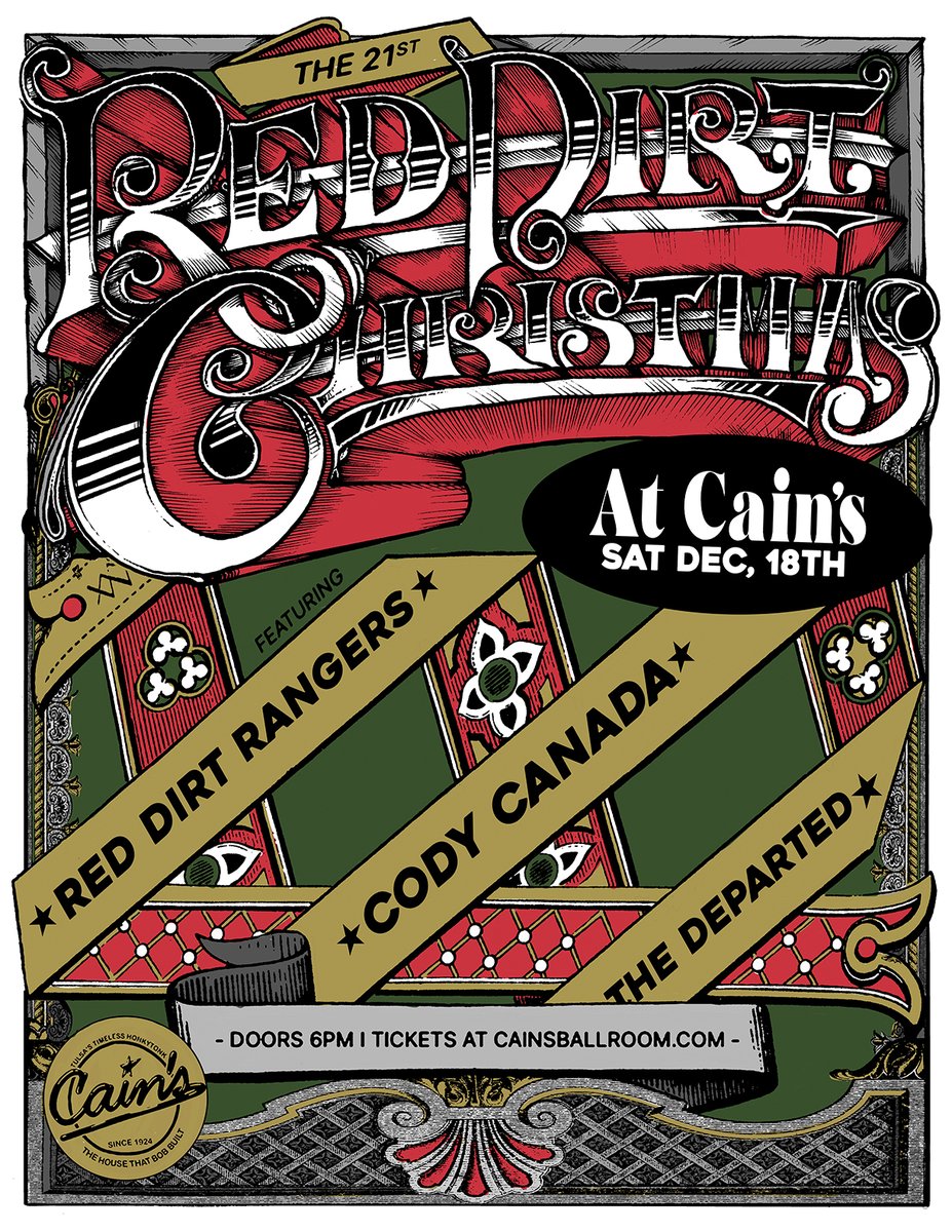 This weekend... <a href="/FlatlandCavalry/">Flatland Cavalry</a> + <a href="/jakeworthington/">Jake Worthington</a> on Friday, <a href="/reddirtrangers/">Red Dirt Rangers</a> + <a href="/departed_music/">Cody Canada and The</a> on Saturday! linktr.ee/cainsballroom