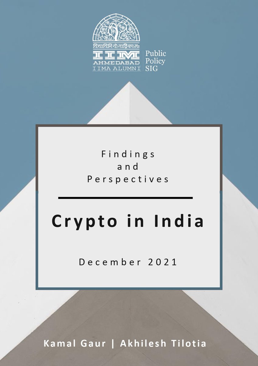 Our #IIMA Public Policy ASIG went on exploring crypto and to get a set of perspectives that can help inform public policy in India.

This exciting and insightful journey led us to develop a compendium that offers a variety of perspectives on #cryptoIndia.

wimwian.iima.ac.in/alumnioffice/F…