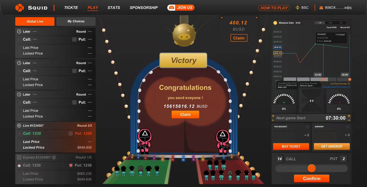 kakiprotocol's tweet photo. Second Squid Game Ticket Airdrop is coming🔥 for $5000 rewards on 16th Dec🔥 

Easy to get: 
🦑Play on Testnet and have at least 2chips in every round
🦑Show your results in our TG &amp; drop your BSC address with a note: Squid Game🦑 

👇more in the thread https://t.co/vREMRbMkdk