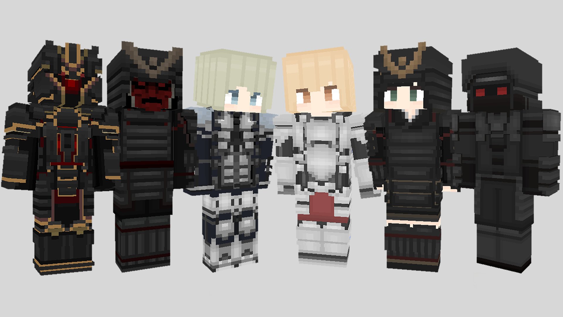 マインクラフト 日本公式 Minecraft Japanさんはtwitterを使っています 侍や忍者 ヴァイキング Sf世界のソルジャーなど 闘う者たちhdスキンがマーケットプレイスに登場 繊細に描き込まれた立体的な鎧は Hdスキンならでは リアルな戦士からアニメ風の