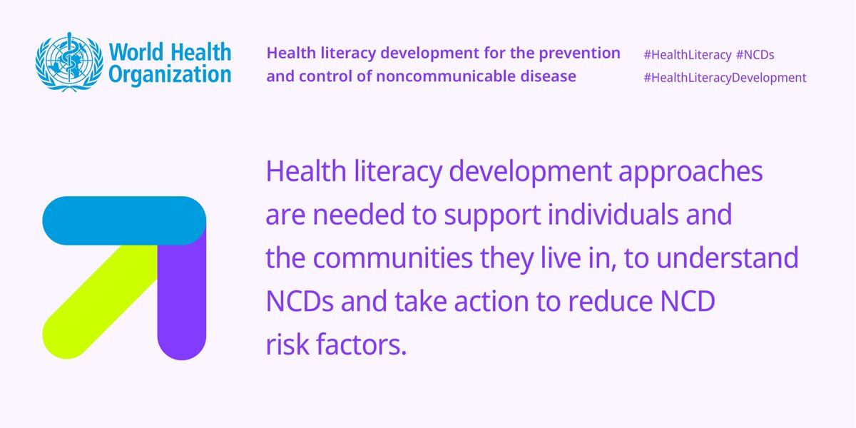 DrAxelrod_WHO's tweet photo. Today in a special session of the 10th Global Conference on Health Promotion #10GCHP we are announcing @WHO report on #HealthLiteracy development for the prevention &amp; control of #NCDs. 

Stay tuned! https://t.co/8GKwbRzOZe 

⏰11:30 CET https://t.co/GkNrTRDruH