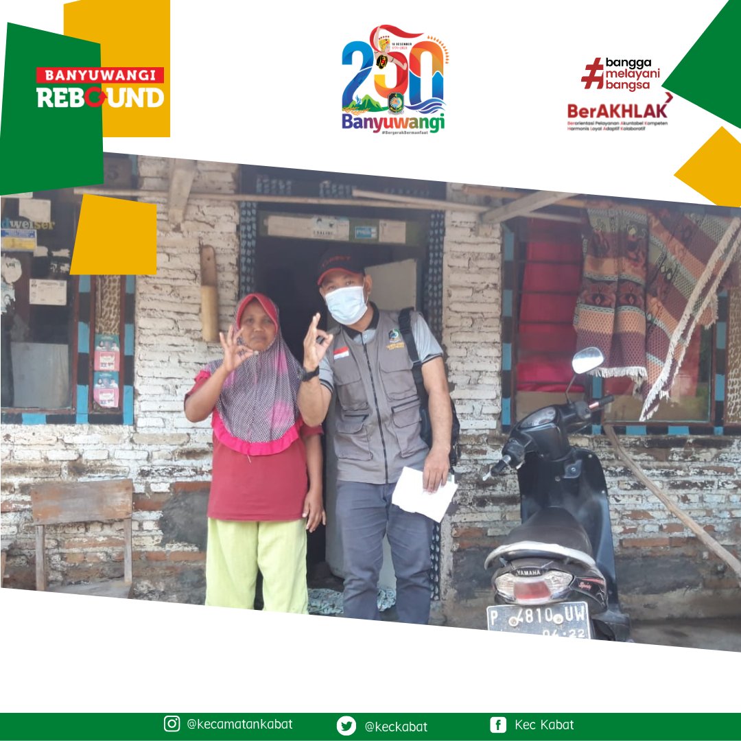 keckabat's tweet photo. Tim Pendamping PKH Kec. Kabat melakukan Verifikasi dan Validasi data KPM Program Keluarga Harapan secara Online melalui Aplikasi SAGIS. Kegiatan ini dilakukan door to door ke setiap rumah KPM mulai tanggal 6 s/d 31 Desember 2021  @banyuwangi_kab @BIBINWIDIATMOKO https://t.co/6IAFKDMHyK