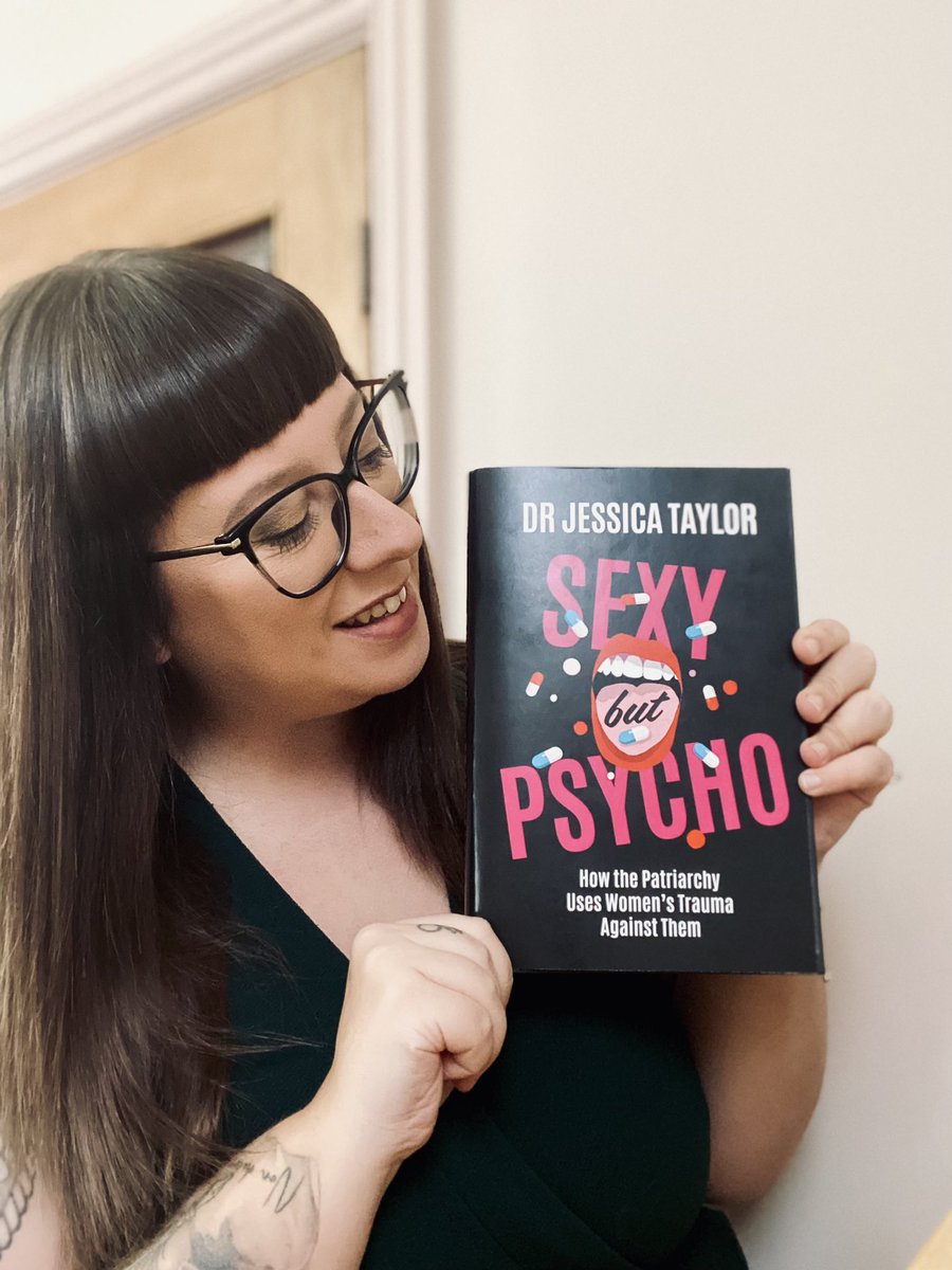 DrJessTaylor's tweet photo. IT IS HERE!! 🤩🤩🤩

I am so proud to finally be able to show you my new book and tell you all about it, I’ve had to keep quiet for ages!!

Sexy But Psycho: How the patriarchy uses women’s trauma against them 

Pre order your copy here  

https://t.co/iTKrb4p0lm https://t.co/5B5dmm2yYL