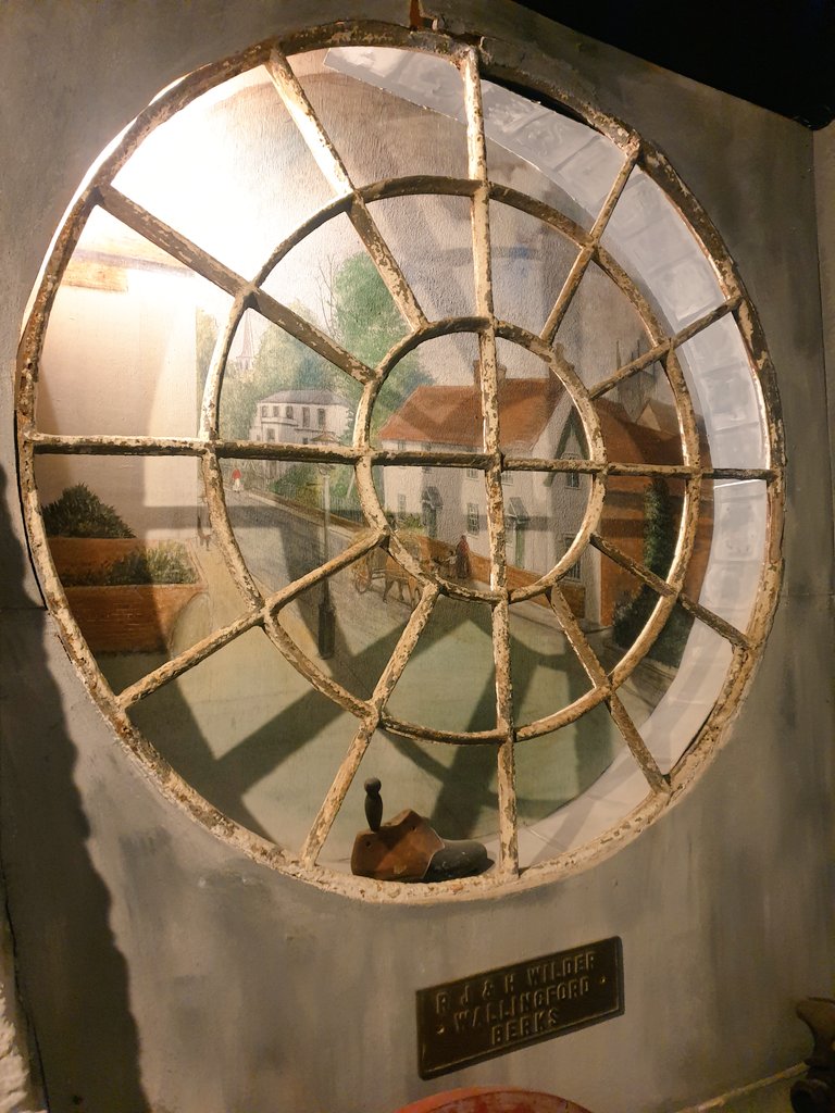 WallingfordMus's tweet photo. We wanted to do a #WindowsWednesday today. Wilder were #ironfounders in #Wallingford #Crowmarsh for 150+ yrs. They made whole range of goods, mainly agricultural. Pics show our Wilder window exhibit & photo of old Wallingford works c1982 (now turned into flats). @MuseumsTogethe1 https://t.co/YHLU84taFI