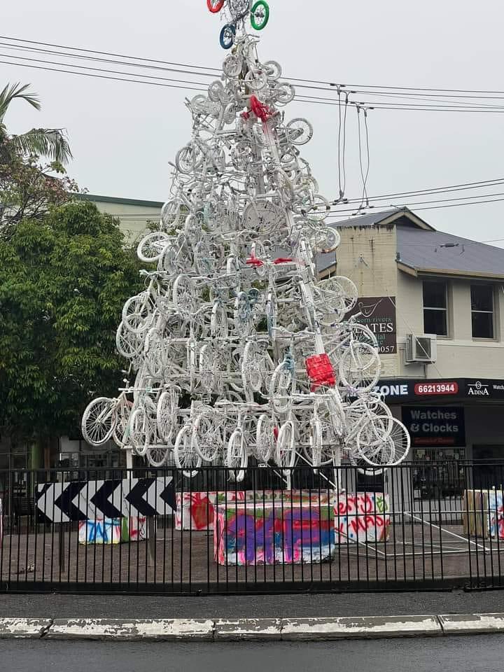 I don’t know if this is magnificent - or a tragedy as they cannot be ridden now? 

#christmas #cycling