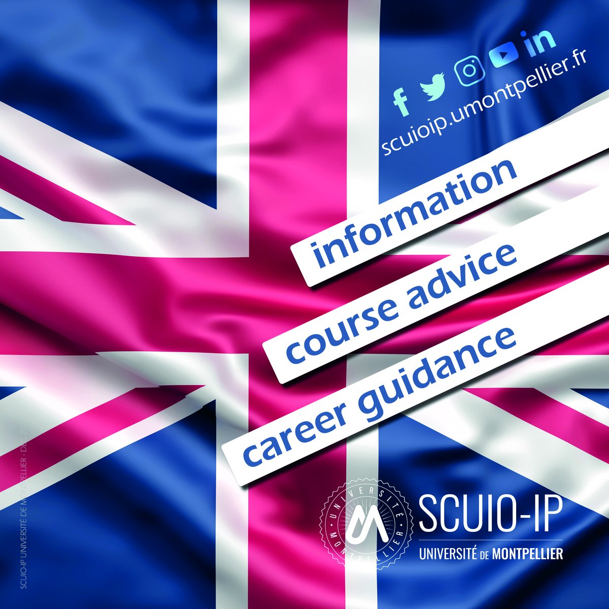 SCUIOIP_UM's tweet image. We are delighted to present you with our new presentation leaflet fully in #english!🇬🇧 Enjoy! (PDF file)

umontpellier.fr/wp-content/upl…

#courseadvice #career #guidance #university #montpellier #france @umontpellier