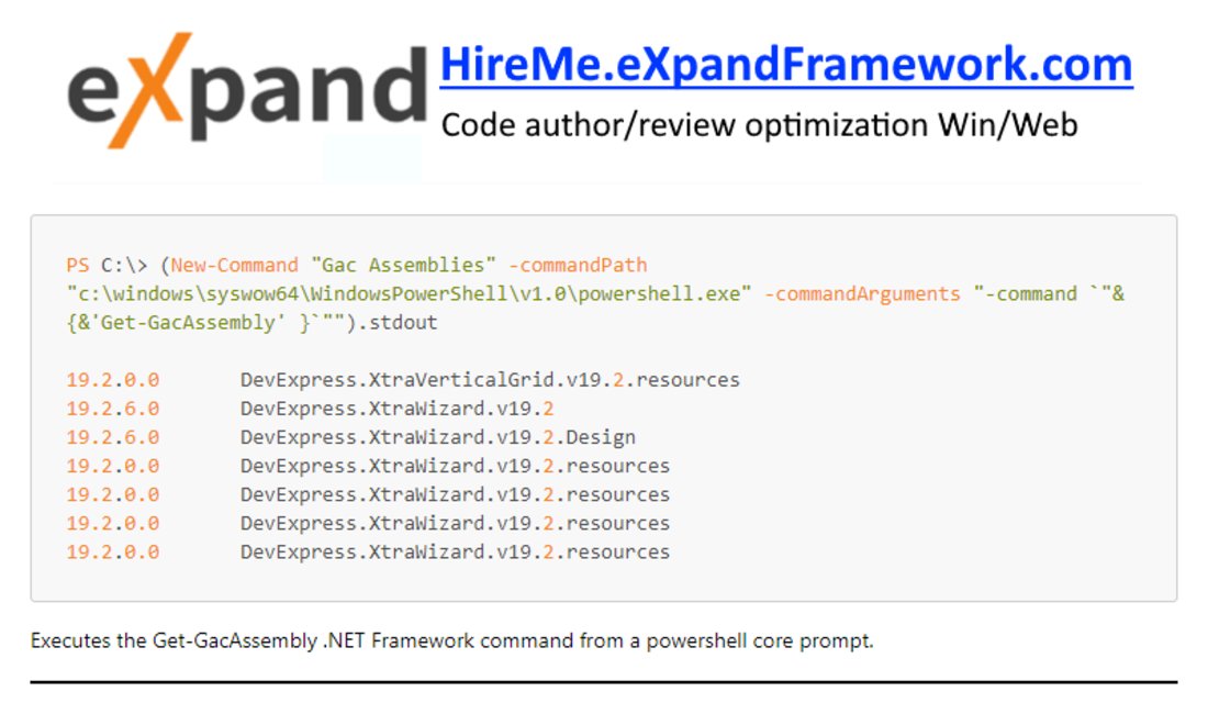 eXpandFramework's tweet photo. The New-Command #XpandPwsh #PowerShell CmdLet:
Uses an external process to execute a command and captures the output.
Wiki: https://t.co/onsfbos9CM
#DevExpress_XAF, #pwsh, #developer, #business, #automation https://t.co/4Kjes2icBB