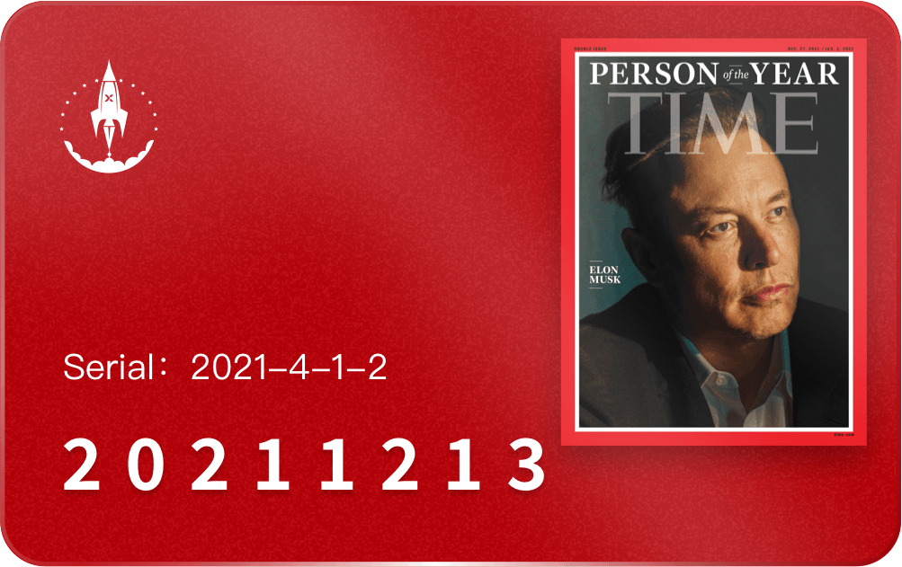 ComingChatApp's tweet photo. Two Limited edition #NFTs are being released to commemorate @elonmusk as the mark of influence in the year 2021.
One of them is on sale #Comfuture, with the Dutch Auction price from 3234 to 2021 Mini Points.🪅
📌https://t.co/hvypwIOSd9
⛏Total mining rate will be +0.0155 $KSX/h https://t.co/dE31ZlO794