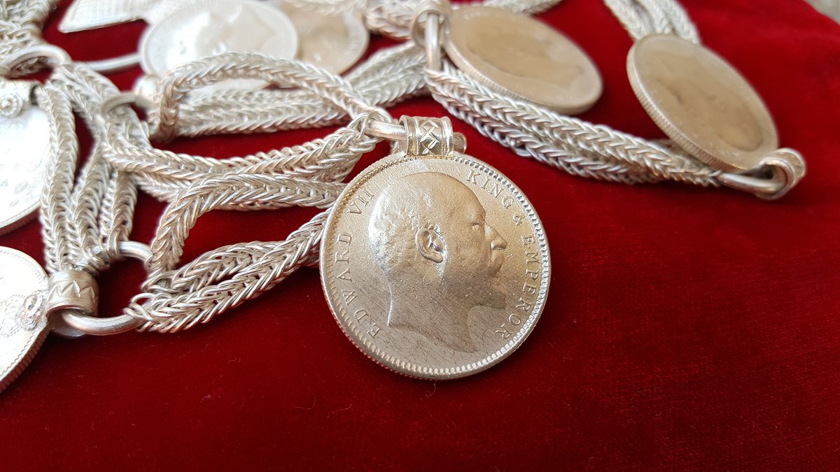 sankuchy's tweet photo. Silver #jewelry from southern plains of Nepal. Edward VII silver coins from my family collection. #Tharus #EverydayNepal https://t.co/xMbM0MSvZm