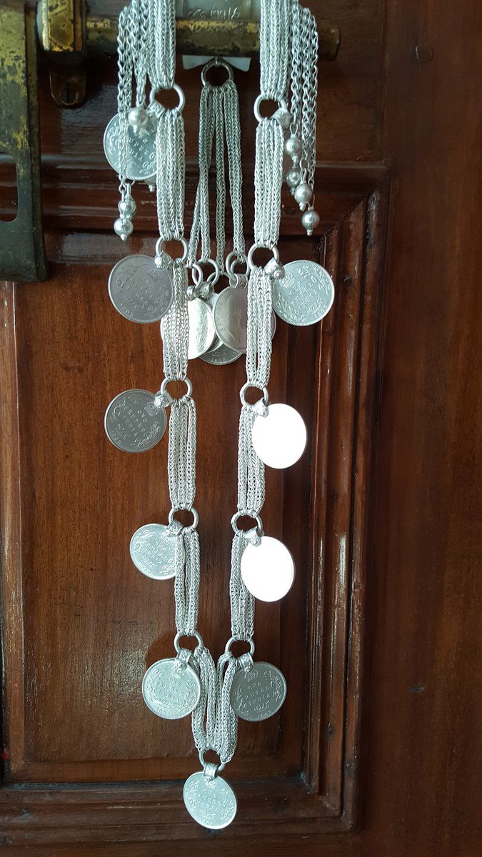 sankuchy's tweet photo. Silver #jewelry from southern plains of Nepal. Edward VII silver coins from my family collection. #Tharus #EverydayNepal https://t.co/xMbM0MSvZm