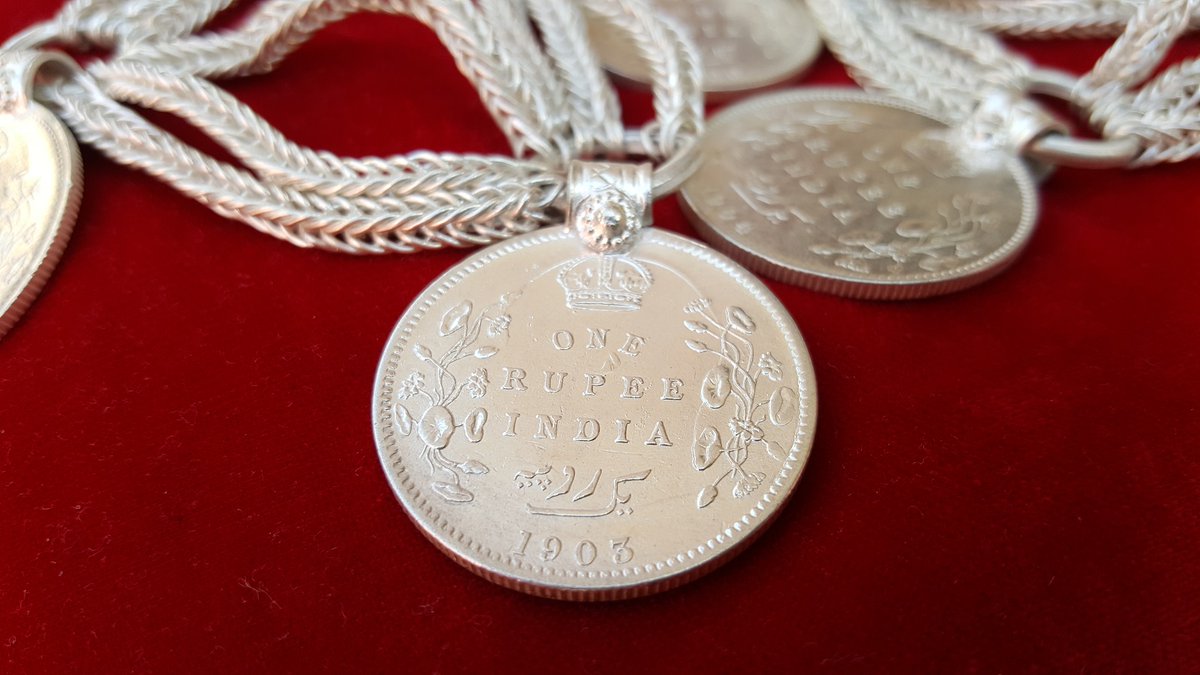 sankuchy's tweet photo. Silver #jewelry from southern plains of Nepal. Edward VII silver coins from my family collection. #Tharus #EverydayNepal https://t.co/xMbM0MSvZm