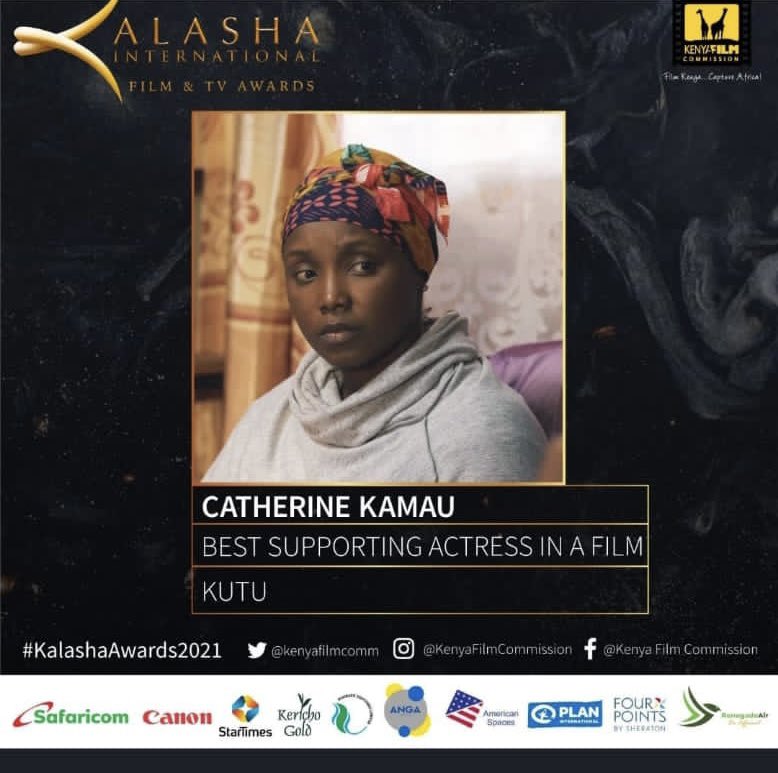 better4kenya's tweet photo. Have you heard? #KUTUFilm won not 1 but 3 #KalashaAwards2021 🥳!!Congratulations to @kate_Actress_ and @MICBull1 for their best supporting actress and actor awards! As well as to the entire cast, crew, and @YouthActKE for best short film! https://t.co/lK2pSoSE2U