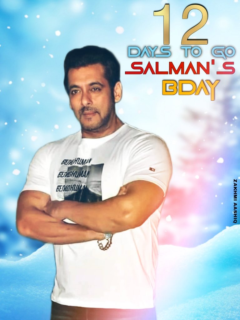Sk_Sadhrullah99's tweet photo. 12DAYS TO GO SALMANs BDAY
#SalmanKhanBdayMonth
#SalmanKhan https://t.co/KLZJf0r7Ty