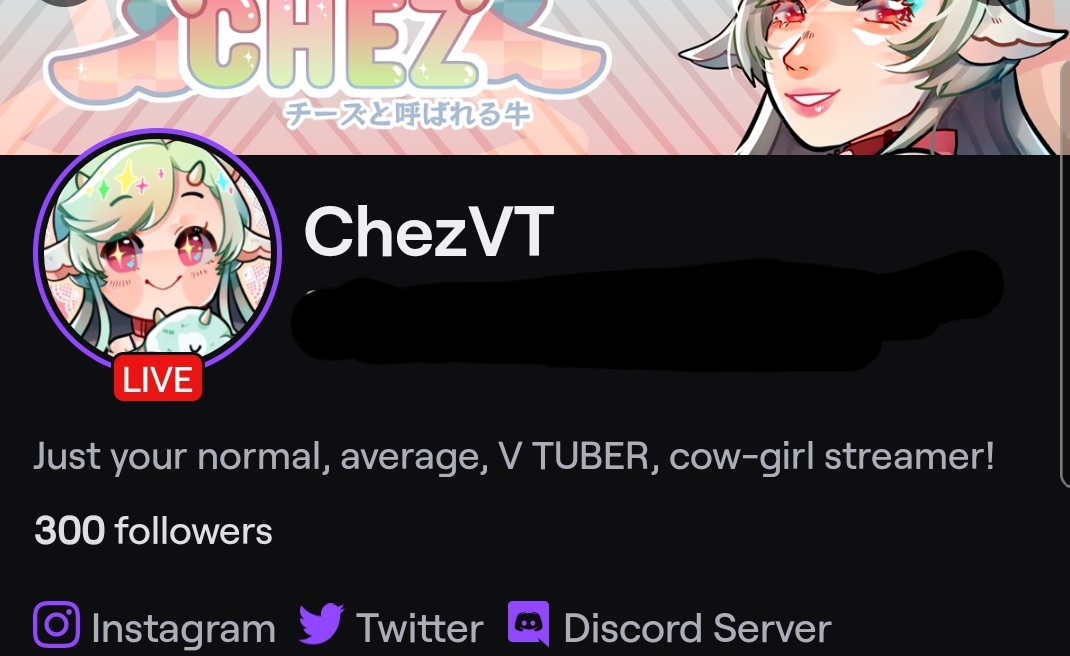 ChezVT's tweet photo. Hey, my lovely milkies! I want to again say my thanks for helping me and supporting me to reach the 300 follower milestone on twitch! 

I STILL CANT BELIEVE WE REACHED IT IN SUCH A SHORT TIME. ITS CRAZY AND LIKE A DREAM. THANK YOU GUYS SO MUCH ;;;; https://t.co/J6pRMt4JJi