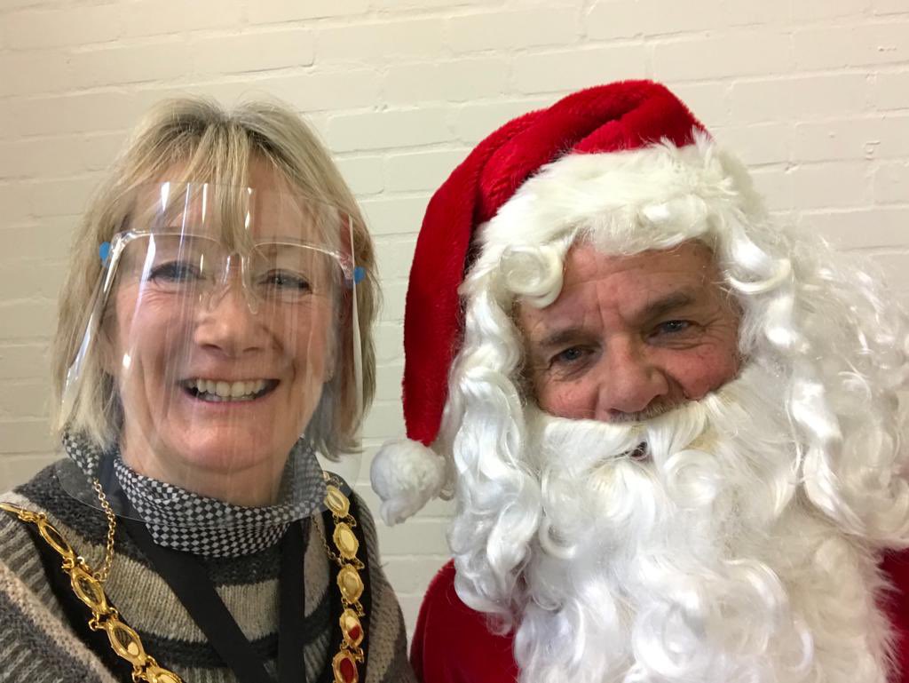 RBBCMayor's tweet photo. Lovely breakfast with Santa at St Marks church on Sunday morning. The congregation gave toys during the service which were collected by East Surrey Domestic Abuse Service to give to the children affected to hopefully show them they are part of a community that care https://t.co/u6lBGhYSmk