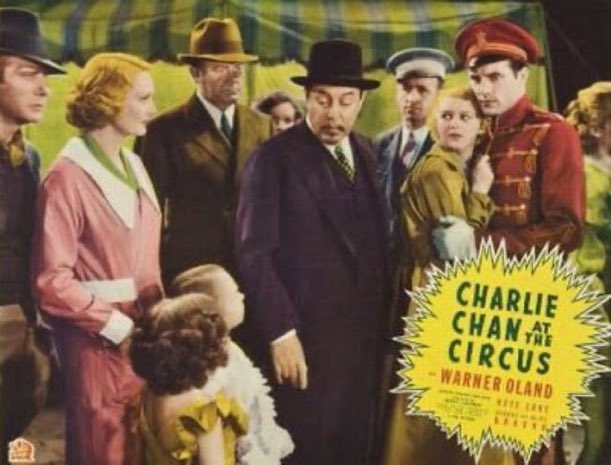 SaveRedlandLibr's tweet photo. 10:30am TODAY on @TalkingPicsTV 

The 1936 #Crime #Mystery film🎥 “Charlie Chan at the Circus” directed by #HarryLachman from a story by #RobertEllis

🌟#WarnerOland #KeyeLuke #PaulStanton #JCarrolNaish #FrancisFord #WadeBoteler https://t.co/Sv7qIA374q