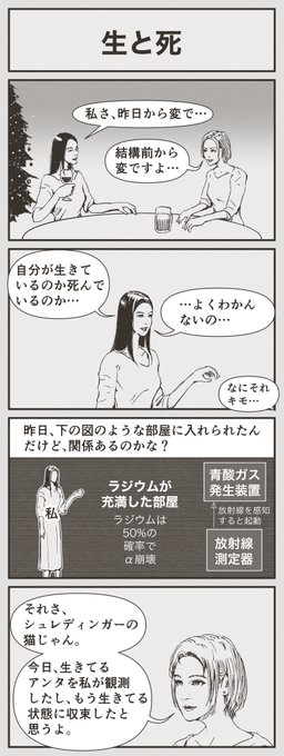 4コマ漫画「生と死」#4コマ漫画 #漫画 