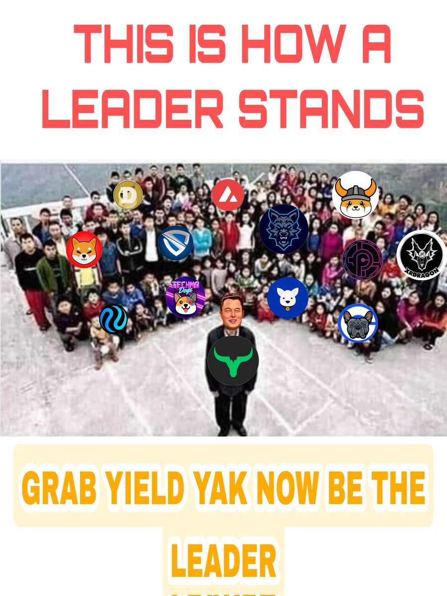 SAchayanz's tweet photo. @yieldyak_ My entry
@yieldyak_ 
#YieldYak

THIS IS HOW A LEADER STANDS........

GRAB YIELDYAK BE THE LEADER .. ...........................$$$$ https://t.co/8tqk3aGLbY