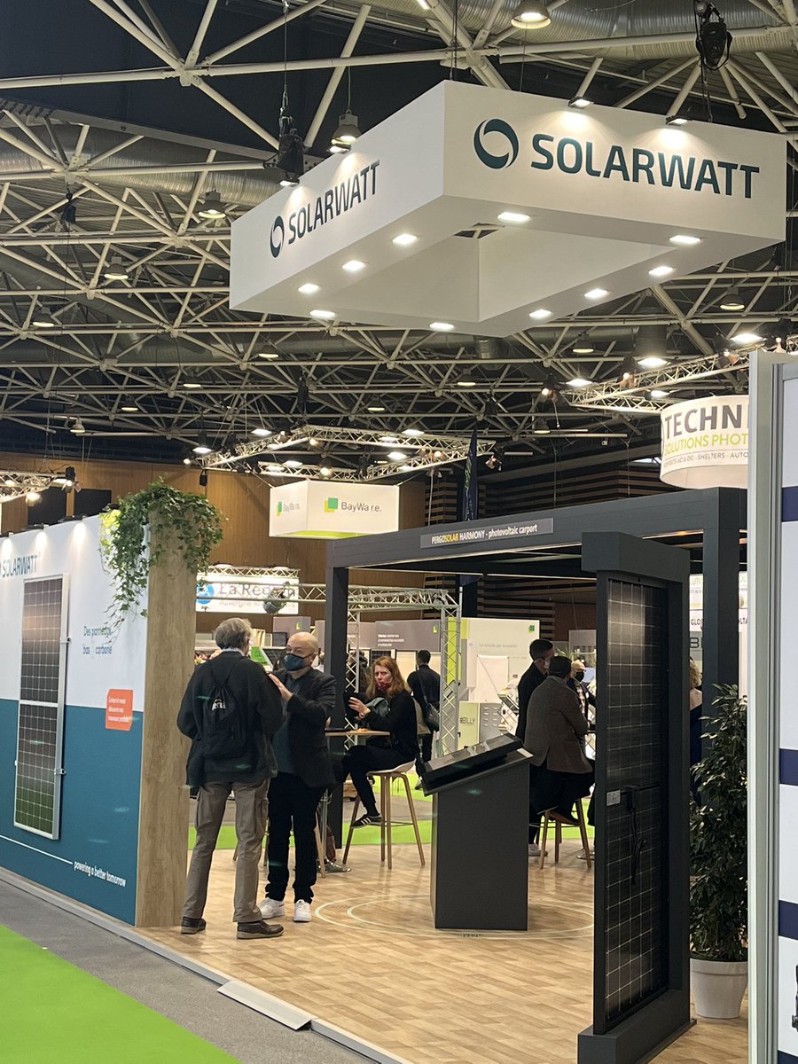 Amalthea_RP's tweet photo. 👋 L’équipe Amalthea accompagne ses clients @SMAsolar & @SOLARWATTFrance sur le salon @bepositiveevent dédié à la #transitionenergetique et numérique des bâtiments et territoires ! 🌱 #BePositive2021 https://t.co/jTXLQNdpnN