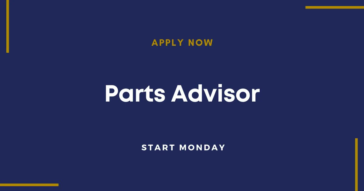 start_monday's tweet photo. We are #hiring a Parts Advisor for a busy franchise dealership in #Cork . Salary €34,000 - €36,000 DOE plus monthly bonus and industry leading training https://t.co/2MSl5DYIke https://t.co/Vt6WOwRA9X