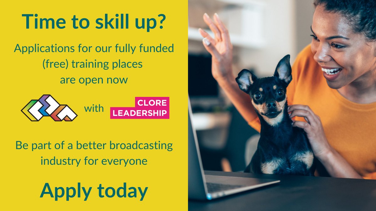 tweetCDN's tweet photo. Get the support you need to grow, from the best there is: @CloreLeadership
Be part of a better broadcasting industry for everyone, by applying for our FREE courses.
Follow the link for more info:
https://t.co/e9BVvgNIgR
#betterbroadcasting https://t.co/2ZlbeJwcB3