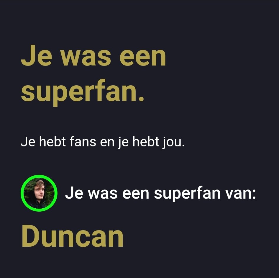 Ik krijg dit net twitch..  Ik vind het inderdaad het wel altijd gezellig bij <a href="/DuncanMassink/">Duncan Massink</a> als hij aan het streamen is..