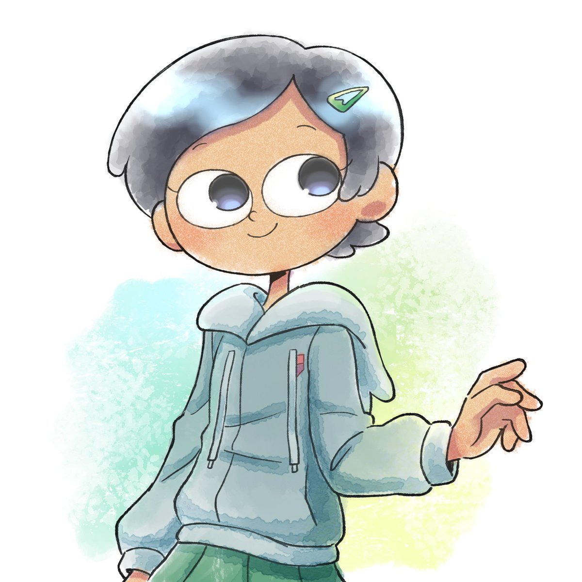 「ユーザーブラシをたくさん試したくて描いてたマーシーの絵、描きかけのままでもったい」|みわ子のイラスト