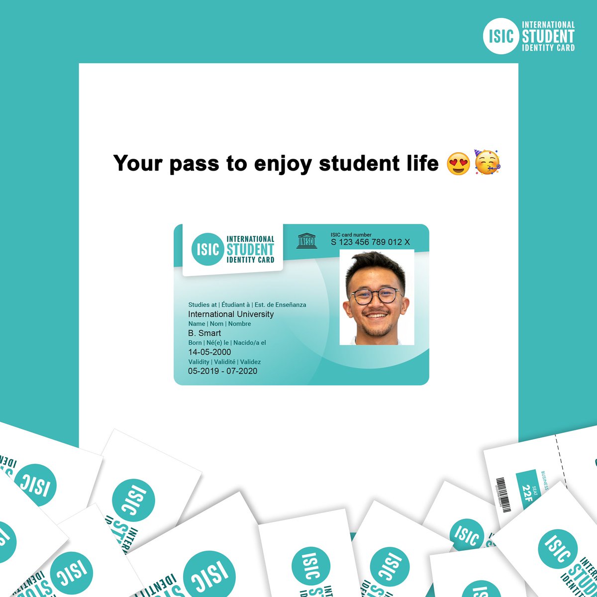 ISIC_India's tweet photo. One card for everything!
ISIC card is accessible nationally and internationally to make student life better.😍

#studentlifeabroad #studentlifemadeeasy #isicindia #studentdiscounts #discounts #isic #makingstudentlifebetter #happystudents https://t.co/IrH1FxRvct