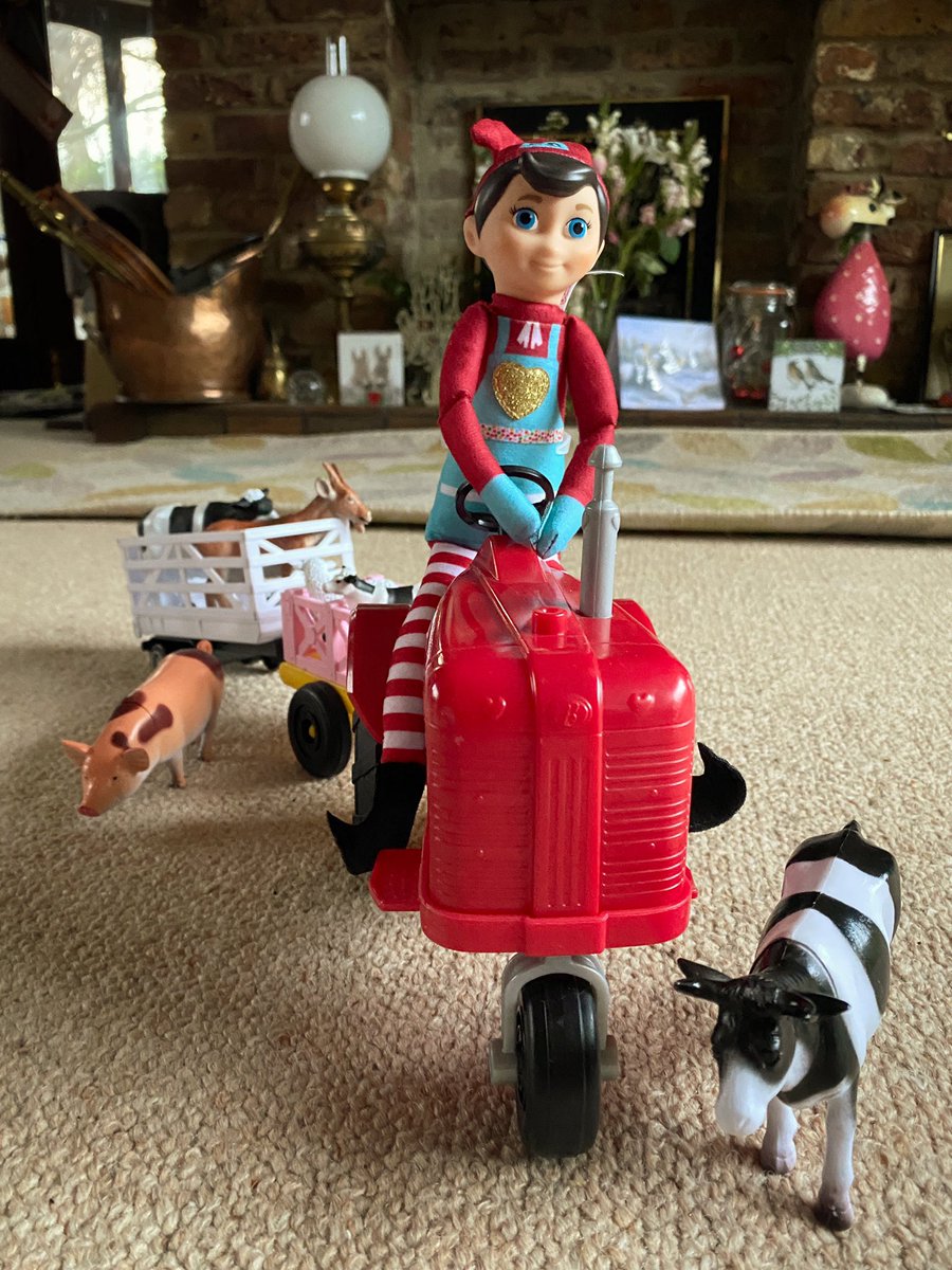 Bovidiva's tweet photo. Surely itโs about time for an #elf and safety joke? ๐
Be safe this Christmas - make a list, check it twice and #RethinkRisk when youโre on #farm.
#ElfOnTheShelf #ElfOnTheTractor #HaveAYellowWelliesChristmas https://t.co/NJ6vqrapAc