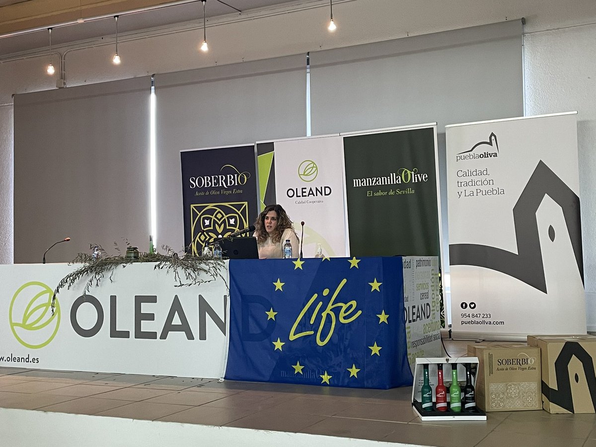 LifeSolieva's tweet photo. Sandra Meca de @Eurecat_news, coordinadora de #LifeSolieva, hace públicos los resultados del proyecto👉ha demostrado la viabilidad de una tecnología pionera que da solución a la gestión de la salmuera de la #AceitunaDeMesa https://t.co/KxNIPi9Ps0