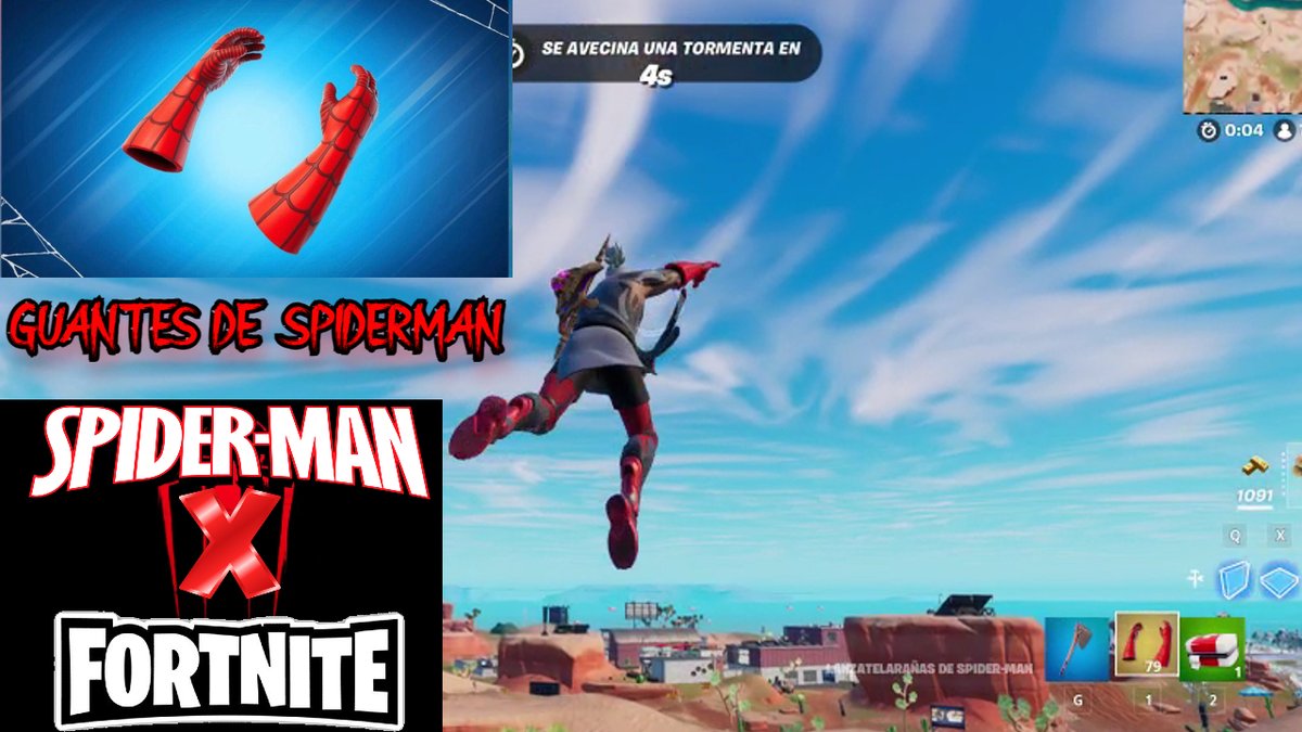 TheMixix's tweet photo. LOS NUEVO GUANTES DE SPIDERMAN FORTNITE CAPITULO 3 https://t.co/RVXYWGlgSO via @YouTube https://t.co/D92GyCsidU