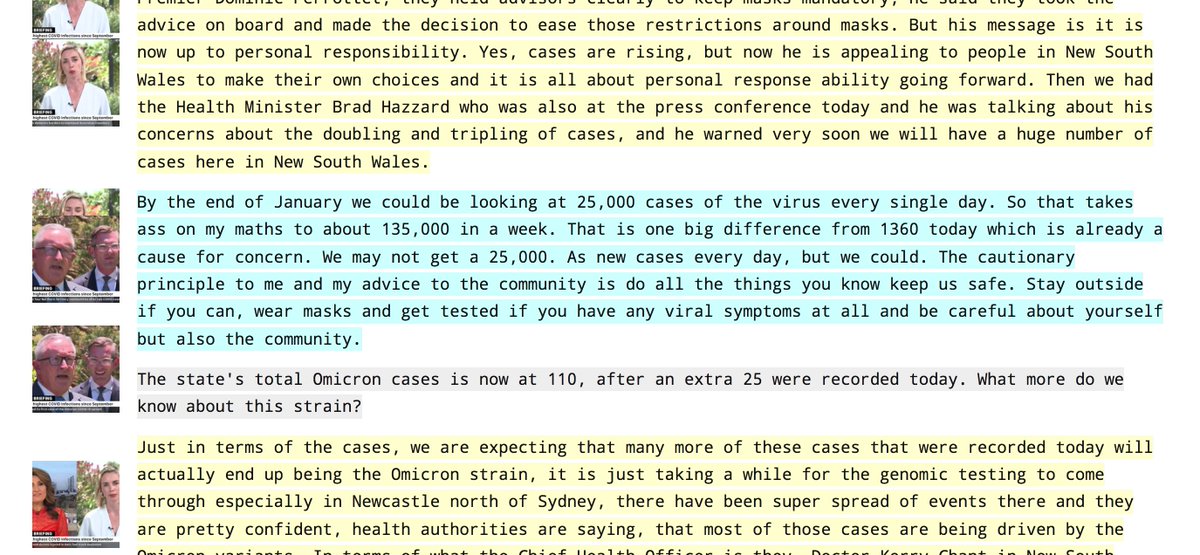 garigalAnj's tweet photo. Thanks Brad. 25,000 cases in NSW every day by the end of January? Leading the nation again🤦
#WakehurstVotes #AfternoonBriefing https://t.co/sflh4wMWJh