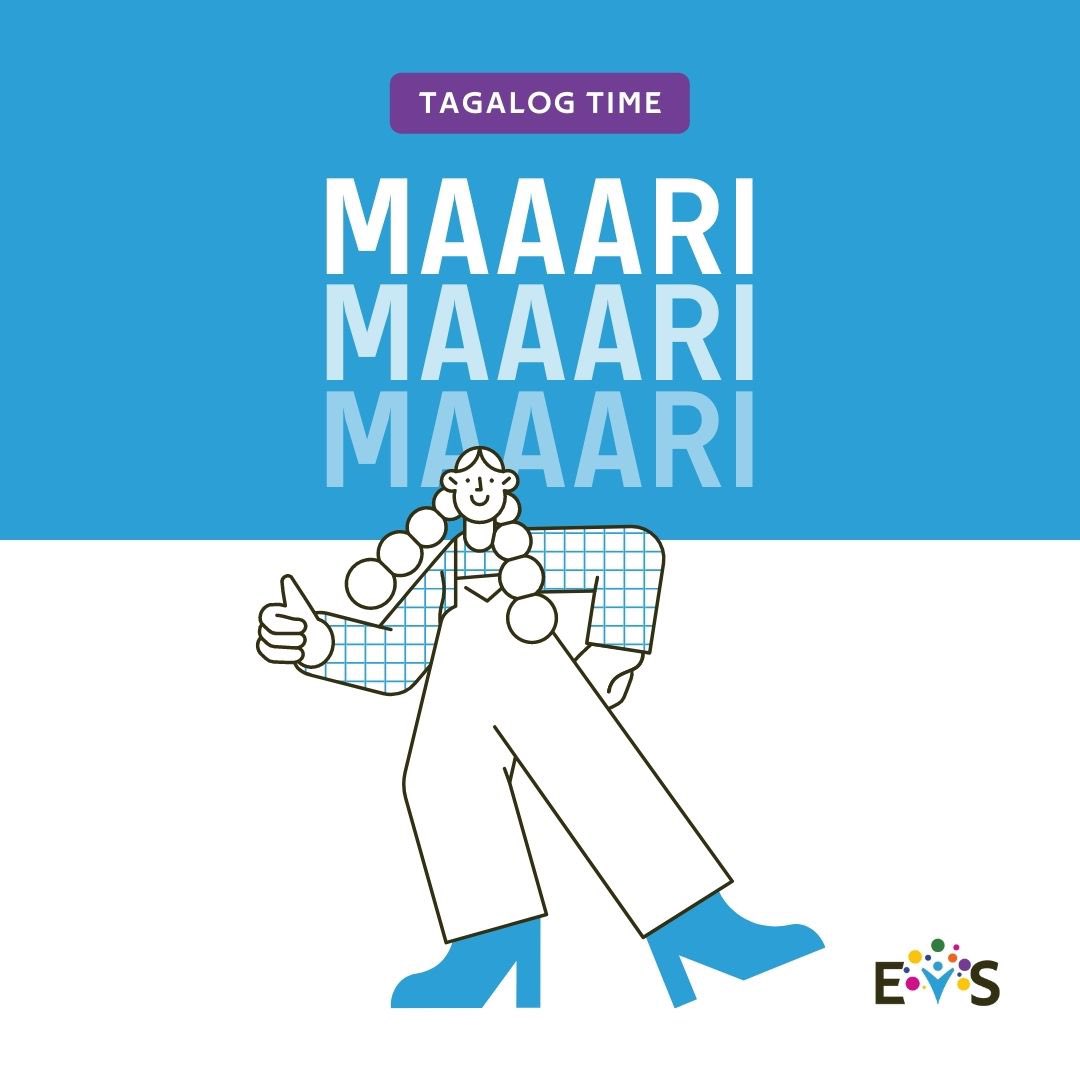 It’s #TagalogTime!

This week’s word is “maaari” which can be directly translated to “can”.

Despite the tough obstacles that may stand in your way, know that you CAN power through and get the job done with a positive mindset and determined attitude. 

YOU got this!
#EVS #Empower