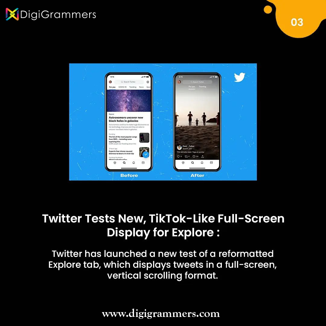DGrammers's tweet photo. Digital Marketing News of the Week 📲 
No 4 &amp; 6 are the top highlights of the week 💥 
Let's see what's new in the digital marketing space 🏁 
#newindigitalmarketing #newindigital #digitalmarketingconsultant #digitalmarketingtrends #digitalmarketingupdates (1/2) https://t.co/aZCDfwGDzL